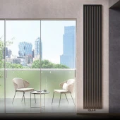 Дизайнерский радиатор Piazza 40 - 2800 Mandarino, алюминий