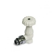 Ретро клапан регулирующий угловой для радиатора 1/2" белый 0337-1500VC0A S.R.Rubinetterie