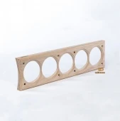 Пятерная накладка на бревно D240 мм., встраиваемая, ясень, V5-240 naBrevno