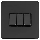 Ретро выключатель возвратный Ultimate II Дерзкий шелк, G2563-2-86-BN T&J Electric трехклавишный проходной