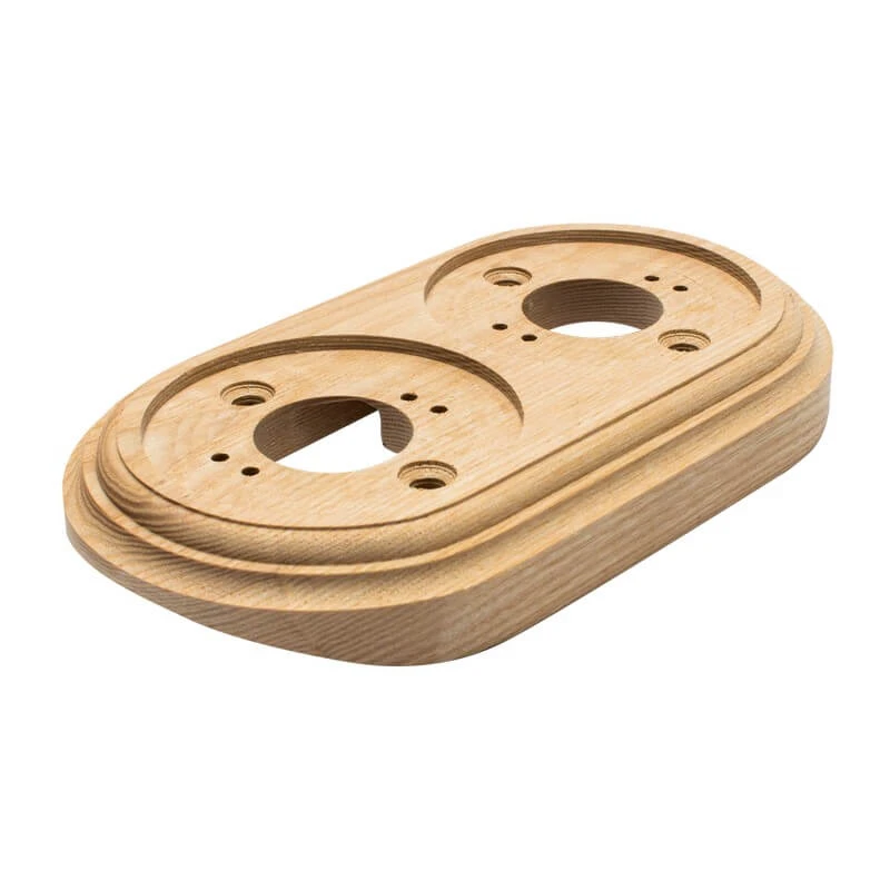 Накладка на бревно 220 мм. 2 местная, ясень натуральный, ОМРФ2-220 DecoWood Накладка на бревно 220 мм. 2 местная, ясень натуральный, ОМРФ2-220 DecoWood