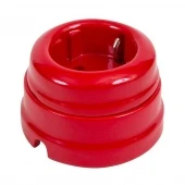 Ретро розетка с заземлением, красная, GE70301-06 (KM) ТМ МезонинЪ