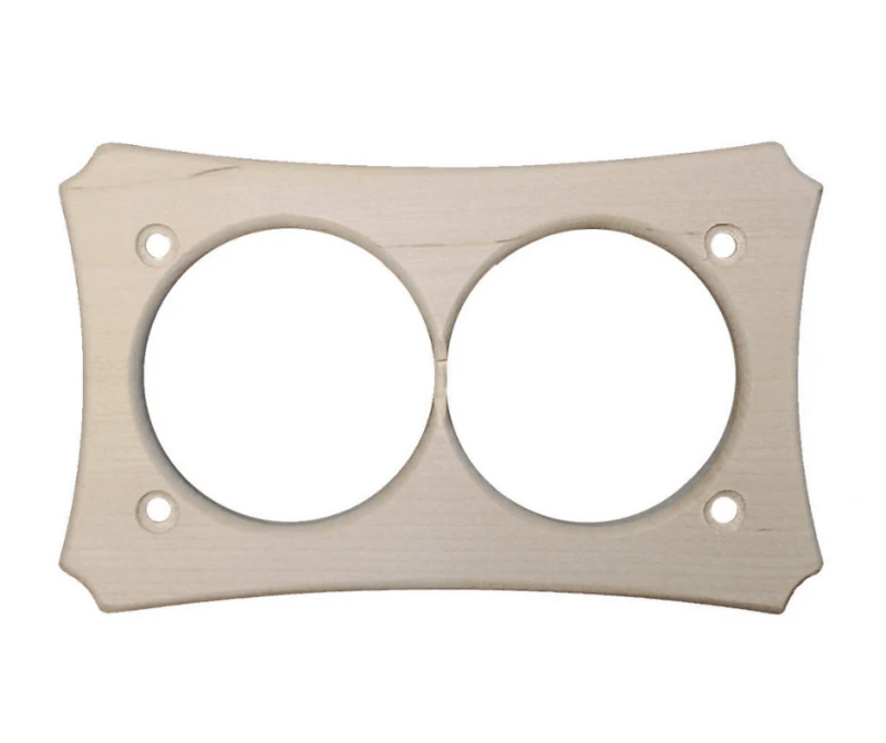 Накладка на бревно 260 мм. 2 местная, береза натуральная, НВФ260-2 DecoWood Накладка на бревно 260 мм. 2 местная, береза натуральная, НВФ260-2 DecoWood