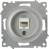 Розетка компьютерная 1xRJ45 кат.5e, серая, 1E20701302 Ruwel