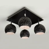 Потолочный светильник в стиле лофт Shadow, 20059/4 черный ЕВРОСВЕТ