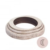 Рамка на бревно D260 мм. 1 местная, овал, дуб выбеленный с коричневой патиной НО11ВДК260 Salvador