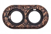 Рамка 2 местная, античная медь, овал, BF1-620-15/PL BIRONI