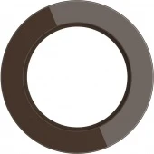 Рамка 1 местная Favorit Runda, коричневый, W0015114 Werkel