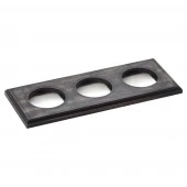 Рамка 3 местная, прямоугольник, темное дерево, 1М-ТД3 Vintage