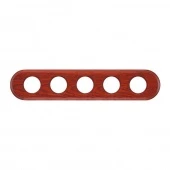 Рамка 5 местная, овал, вишня С25ВШ Salvador