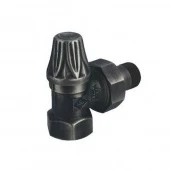 Ретро вентиль запорный угловой для радиатора 3/4" антрацит V67420EGR Сarlo Poletti