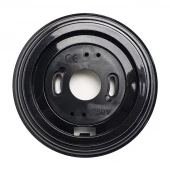 Рамка D95, 1 местная Basic, овал, черный FrBl-01 Edisel