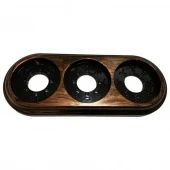 Рамка 3 местная Retro Design, медь, RE-RDRM3Cp Р-Электро