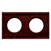 Рамка 2 местная винтаж BF4-620-181 BIRONI (ручная резьба)