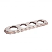 Рамка 4 местная овал дуб выбеленный с коричневой патиной С24ВДК Salvador