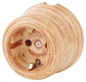 Ретро розетка с заземляющим контактом, Оробико Россо, 080-491 (KM) SUN-LUMEN