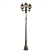 Ретро фонарь уличный Atlanta, черный, золотистый, A1047PA-3BN Arte Lamp