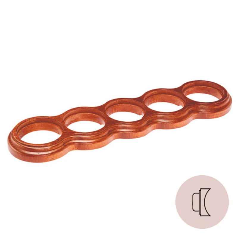 Рамка на бревно D300 мм. 5 местная, восьмерка, вишня НО35ВШ300 Salvador Рамка на бревно D300 мм. 5 местная, восьмерка, вишня НО35ВШ300 Salvador