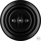 Ретро выключатель черный матовый NIGRAMds Katy Paty диммер для ламп накаливания