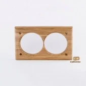 Двойная накладка на бревно D220 мм., встраиваемая, дуб, V2-220-D naBrevno
