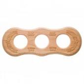 Рамка 3 местная натурель BF8-630-102 BIRONI (ручная резьба)