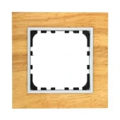 Дизайнерская рамка 1 местная, дуб, дерево, 864155-1 LK Studio, серии LK60 и LK80
