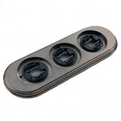 Рамка 3 местная античная медь BF1-630-34 BIRONI