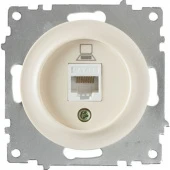 Розетка компьютерная 1xRJ45 кат.5e, бежевая, 1E20701301 Ruwel