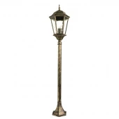 Ретро столб уличный Genova, черный, золотистый, A1206PA-1BN Arte Lamp