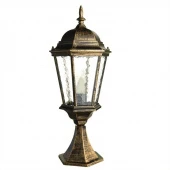 Ретро светильник уличный наземный Genova, черный, золотистый, A1204FN-1BN Arte Lamp