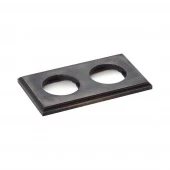 Рамка 2 местная, прямоугольник, темное дерево, 1М-ТД2 Vintage