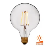 Ретро лампа светодиодная G125 2C4+, E27, прозрачная, 056-809 Sun Lumen