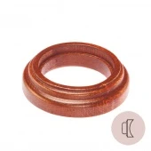 Рамка на бревно D280 мм. 1 местная, восьмерка, вишня НО31ВШ280 Salvador