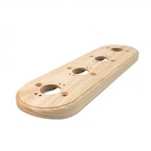 Накладка на бревно 240 мм. 4 местная, ясень натуральный, ОМР4-240 DecoWood