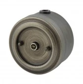 Ретро розетка ТВ состаренное серебро, М1-30-29 Vintage