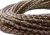 Ретро кабель круглый электрический (50м) 2*0.75, многоцветный, серия Loft, Interior Electric