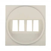 Накладка аудио-розетки, бежевый, 857404-1 LK Studio, серия LK45