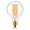 Ретро лампа накаливания G95 F2, E27, прозрачная, 052-290 Sun Lumen