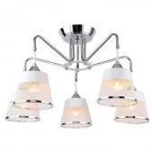 Люстра потолочная в стиле лофт, хром, LSP-8095 Lussole