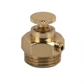 Воздухоотводчик ручной для ретро радиатора 1/2" золото 0327-1500D000 S.R.Rubinetterie