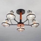 Люстра в стиле лофт Livia, 70081/5 черный ЕВРОСВЕТ