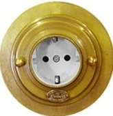 Рамка 1 местная D80, латунь, восьмерка, Л0021Р ГусевЪ