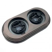 Рамка 2 местная античная медь BF1-620-34 BIRONI