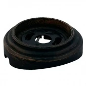 Рамка деревянная 1 местная на бревно D220 мм., состаренный черный, RD-01225 Retrika