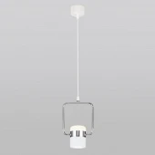 Подвесной светильник в стиле лофт Oscar, 50165/1 LED хром/белый ЕВРОСВЕТ