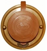 Розетка с заземлением и шторками, механизм Legrand, латунь, 14220И-80/з ГусевЪ