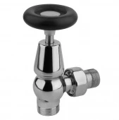 Ретро вентиль регулирующий угловой для радиатора 1/2" хром V69310B Сarlo Poletti