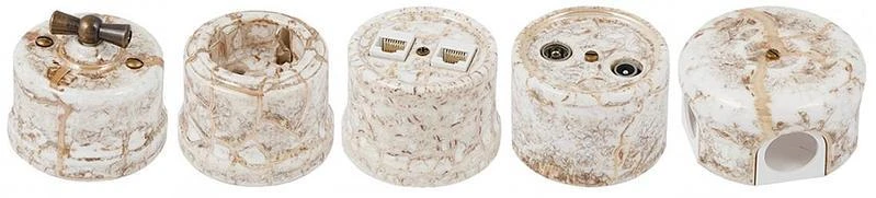 Розетка R/TV-Sat оконечная, мрамор, B1-305-09 BIRONI Розетка R/TV-Sat оконечная, мрамор, B1-305-09 BIRONI