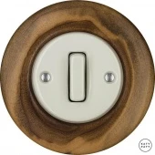 Ретро выключатель американский орех матовый LINUMMSldm Katy Paty диммер