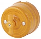 Ретро выключатель проходной, Имперадор, 080-392 (KM) Sun Lumen одноклавишный